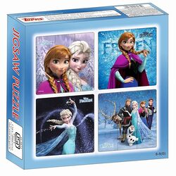 TOPPS DISNEY FROZEN JIGSAW 8 PUZZLES IN 1